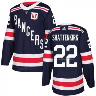 Maillot Hockey New York Rangers Kevin Shattenkirk Authentique 2018 Winter Classic Bleu