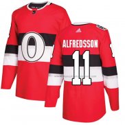 Maillot Hockey Ottawa Senators Daniel Alfredsson Authentique 2017 100 Classic Rouge
