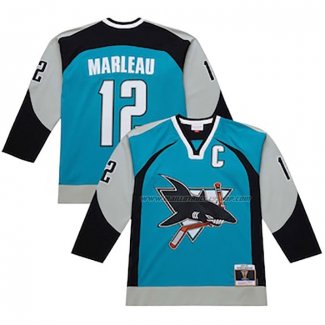 Maillot Hockey San Jose Sharks Patrick Marleau Mitchell & Ness 2003-04 Bleu