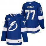 Maillot Hockey Tampa Bay Lightning Victor Hedman Authentique Domicile 2018 Bleu