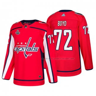 Maillot Hockey Washington Capitals Travis Boyd Bound Patch Stanley Cup Final Rouge
