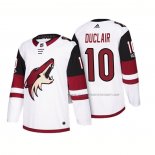 Maillot Hockey Arizona Coyotes Anthony Duclair 2018 Season Centennial Patch Team Road Blanc