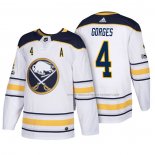 Maillot Hockey Buffalo Sabres Josh Gorges 2018 New Season Team Road Blanc