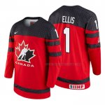 Maillot Hockey Canada Colten Ellis 2018 Iihf World Championship Joueur Rouge