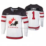 Maillot Hockey Canada Tristan Lennox 2019 Hlinka Gretzky Cup Blanc