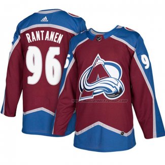 Maillot Hockey Colorado Avalanche Mikko Rantanen Authentique Domicile 2018 Rouge