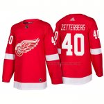 Maillot Hockey Detroit Red Wings Henrik Zetterberg New Outfitted 2018 Rouge
