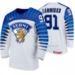 Maillot Hockey Finlandia Juho Lammikko Domicile 2020 Iihf World Championship Blanc