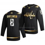 Maillot Hockey Golden Edition Washington Capitals Alexander Ovechkin Limited Authentique 2020-21 Noir