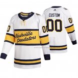 Maillot Hockey Nashville Predators Personnalise Breakaway Joueur 2020 Winter Classic Retro Blanc