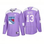Maillot Hockey New York Rangers Kevin Hayes Authentique 2018 Fights Cancer Volet