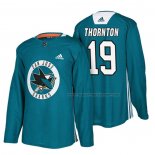 Maillot Hockey San Jose Sharks Joe Thornton New Season Practice Vert