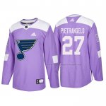 Maillot Hockey St. Louis Blues Alex Pietrangelo 2018 Fights Cancer Volet