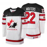 Maillot Hockey Canada Chase Wouters 2018 Iihf World Championship Joueur Blanc