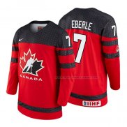 Maillot Hockey Canada Jordan Eberle 2018 Iihf World Championship Joueur Rouge