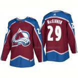 Maillot Hockey Colorado Avalanche Nathan Mackinnon Domicile Premier 2017-2018 Rouge