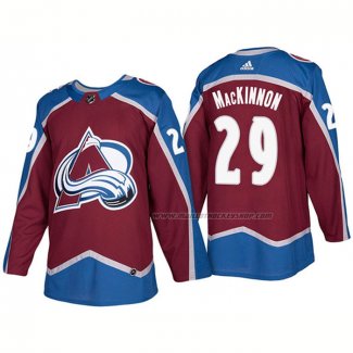 Maillot Hockey Colorado Avalanche Nathan Mackinnon Domicile Premier 2017-2018 Rouge