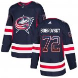 Maillot Hockey Columbus Blue Jackets Sergei Bobrovsky Drift Fashion Bleu