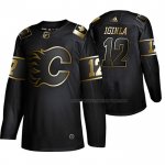 Maillot Hockey Golden Edition Calgary Flames Jarome Iginla Retired Joueur Authentique Noir