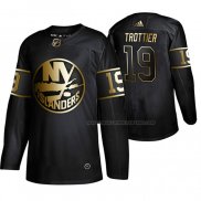 Maillot Hockey Golden Edition New York Islanders Bryan Trottier Retired Joueur Authentique Noir
