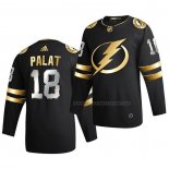 Maillot Hockey Golden Edition Tampa Bay Lightning Ondrej Palat Limited Authentique 2020-21 Noir