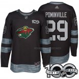 Maillot Hockey Minnesota Wild Jason Pominville 1917-2017 100th Anniversaire Noir