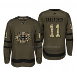 Maillot Hockey Montreal Canadiens Brendan Gallagher 2018 Salute To Service Vert Militar