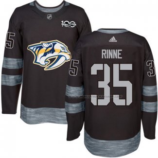Maillot Hockey Nashville Predators Pekka Rinne 1917-2017 100th Anniversaire Noir