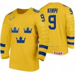 Maillot Hockey Suecia Adrian Kempe Domicile 2020 Iihf World Jaune