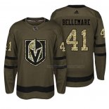 Maillot Hockey Vegas Golden Knights Pierre Edouard Bellemare Salute To Service Vert Militar