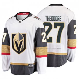 Maillot Hockey Vegas Golden Knights Shea Theodore 2019 Exterieur Breakaway Blanc