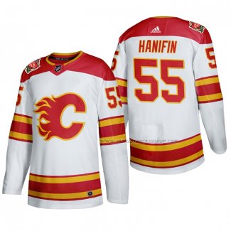Maillot Hockey Calgary Flames Noah Hanifin 2019 Heritage Classic Authentique Blanc