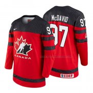 Maillot Hockey Canada Connor Mcdavid 2018 Iihf World Championship Joueur Rouge