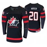 Maillot Hockey Canada Dawson Mercer 2020 Iihf World Junior Championship Noir