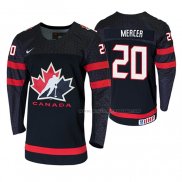 Maillot Hockey Canada Dawson Mercer 2020 Iihf World Junior Championship Noir