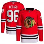 Maillot Hockey Chicago Blackhawks Connor Bedard 2023 NHL Draft Domicile Primegreen Rouge