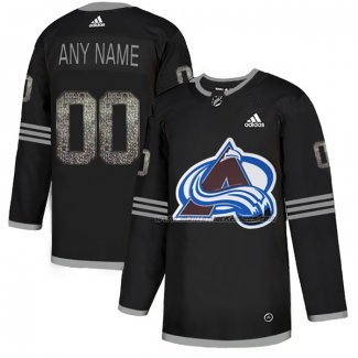 Maillot Hockey Colorado Avalanche Personnalise Black Shadow Noir