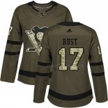 Maillot Hockey Femme Pittsburgh Penguins Bryan Rust 2018 Salute To Service Vert Militar