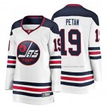 Maillot Hockey Femme Winnipeg Jets Nic Petan Heritage Breakaway Blanc
