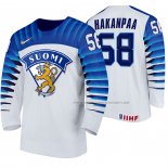 Maillot Hockey Finlandia Jani Hakanpaa Domicile 2020 Iihf World Championship Blanc