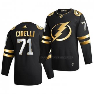 Maillot Hockey Golden Edition Tampa Bay Lightning Anthony Cirelli Limited Authentique 2020-21 Noir