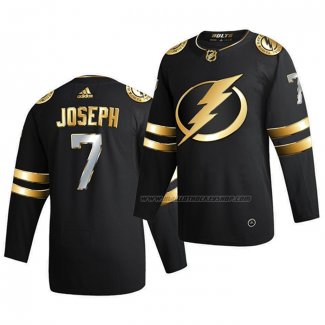 Maillot Hockey Golden Edition Tampa Bay Lightning Mathieu Joseph Limited Authentique 2020-21 Noir