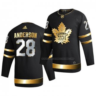 Maillot Hockey Golden Edition Toronto Maple Leafs Joey Anderson Limited Authentique 2020-21 Noir