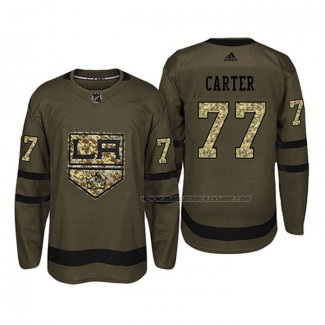 Maillot Hockey Los Angeles Kings Jeff Carter 2018 Salute To Service Vert Militar