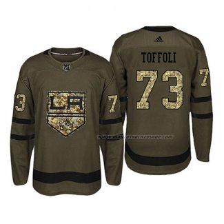 Maillot Hockey Los Angeles Kings Tyler Toffoli 2018 Salute To Service Vert Militar