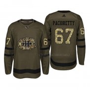 Maillot Hockey Montreal Canadiens Max Pacioretty 2018 Salute To Service Vert Militar