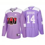 Maillot Hockey Ottawa Senators Alexandre Burrows Authentique 2018 Fights Cancer Volet