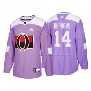 Maillot Hockey Ottawa Senators Alexandre Burrows Authentique 2018 Fights Cancer Volet