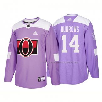 Maillot Hockey Ottawa Senators Alexandre Burrows Authentique 2018 Fights Cancer Volet