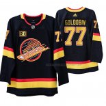 Maillot Hockey Vancouver Canucks Nikolay Goldobin 50 Anniversaire 90's Flying Skate Noir